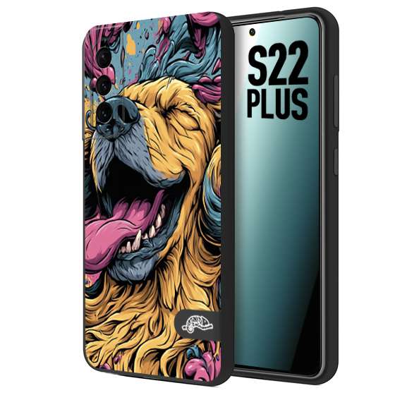 CUSTOMIZZA - Custodia cover nera morbida in tpu compatibile per Samsung S22 PLUS Negroni cocktail teschio illustrazione rosso arancia ghiaccio piccante street art fumetto