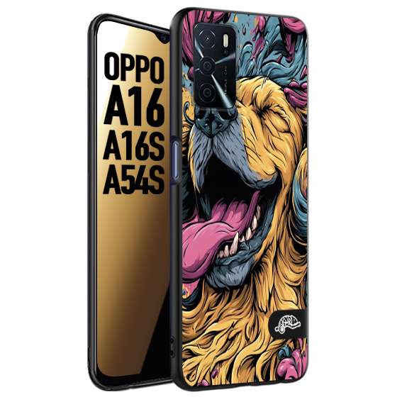 CUSTOMIZZA - Custodia cover nera morbida in tpu compatibile per Oppo A16 - A16S - A54S Negroni cocktail teschio illustrazione rosso arancia ghiaccio piccante street art fumetto