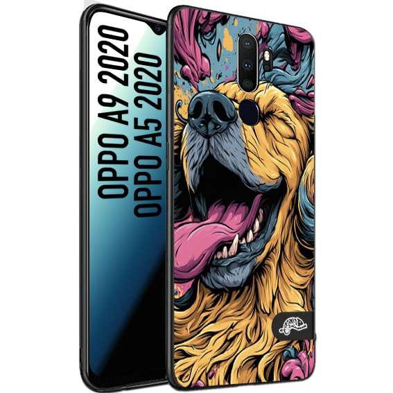 CUSTOMIZZA - Custodia cover nera morbida in tpu compatibile per Oppo A9 2020 - A5 2020 Negroni cocktail teschio illustrazione rosso arancia ghiaccio piccante street art fumetto