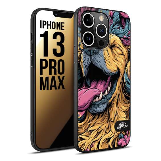 CUSTOMIZZA - Custodia cover nera morbida in tpu compatibile per iPhone 13 PRO MAX Negroni cocktail teschio illustrazione rosso arancia ghiaccio piccante street art fumetto