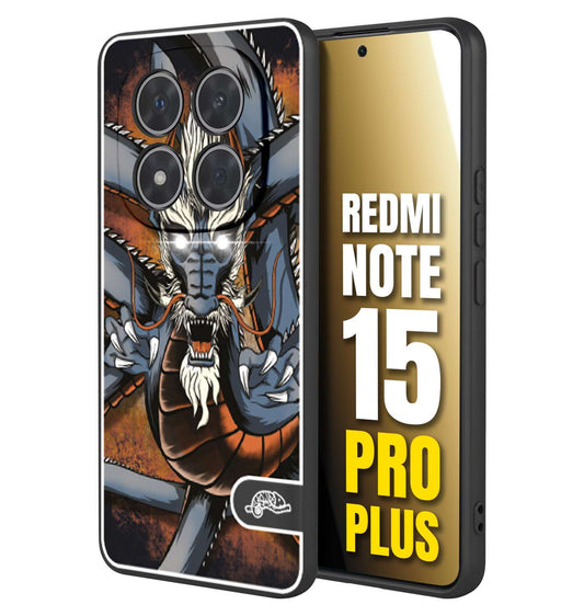 CUSTOMIZZA - Custodia cover nera morbida in tpu compatibile per Xiaomi Redmi Note 15 PRO PLUS drago giapponese tattoo japan dragon