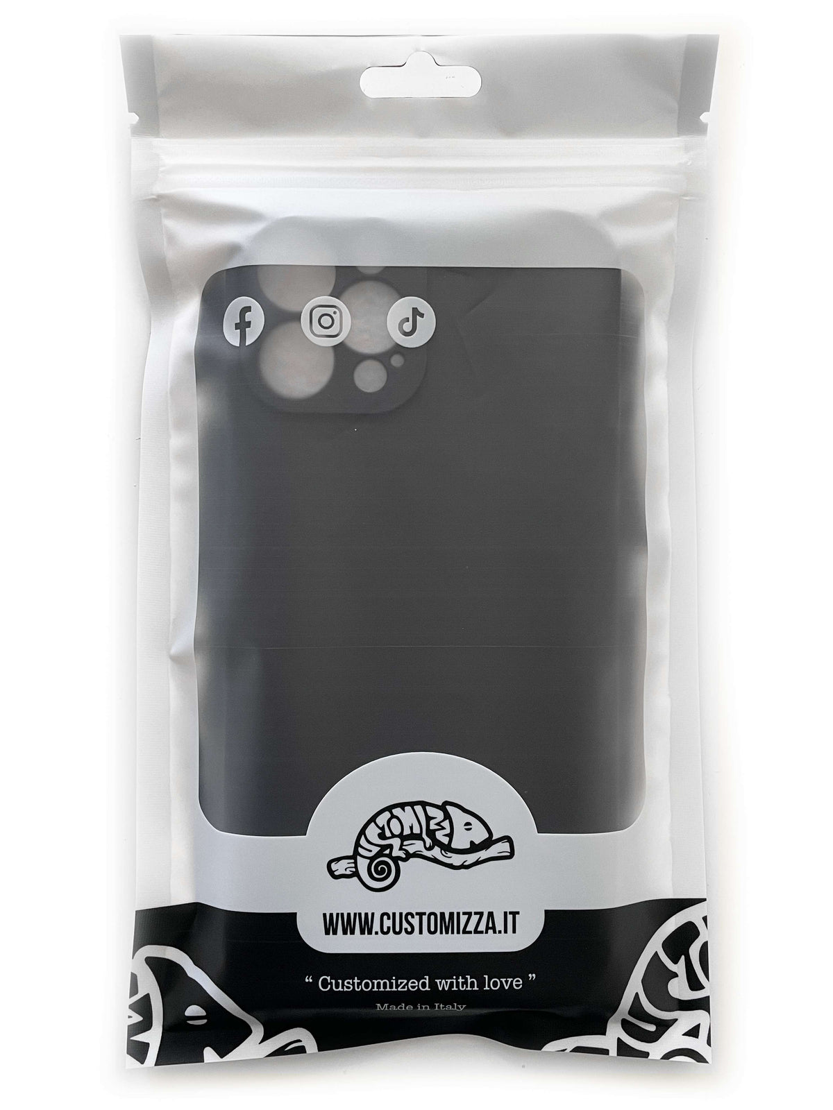 CUSTOMIZZA - Custodia cover nera morbida in tpu compatibile per Realme C63 camouflage mimetico militare bianco white