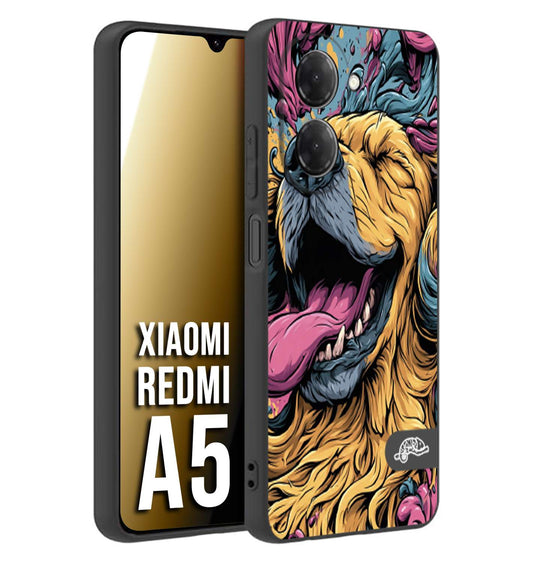 CUSTOMIZZA - Custodia cover nera morbida in tpu compatibile per Xiaomi Redmi A5 Negroni cocktail teschio illustrazione rosso arancia ghiaccio piccante street art fumetto