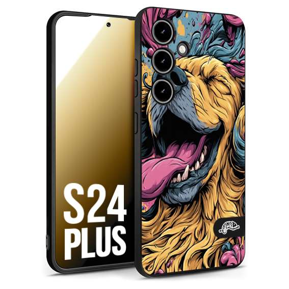 CUSTOMIZZA - Custodia cover nera morbida in tpu compatibile per Samsung S24 PLUS Negroni cocktail teschio illustrazione rosso arancia ghiaccio piccante street art fumetto