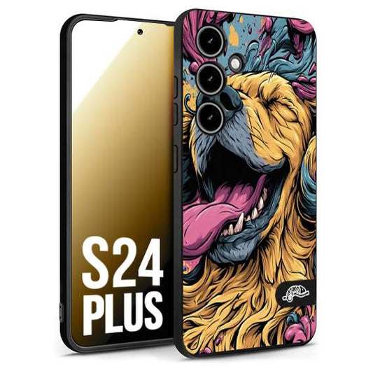 CUSTOMIZZA - Custodia cover nera morbida in tpu compatibile per Samsung S24 PLUS Negroni cocktail teschio illustrazione rosso arancia ghiaccio piccante street art fumetto