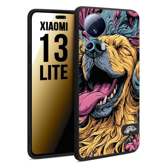 CUSTOMIZZA - Custodia cover nera morbida in tpu compatibile per Xiaomi 13 LITE Negroni cocktail teschio illustrazione rosso arancia ghiaccio piccante street art fumetto