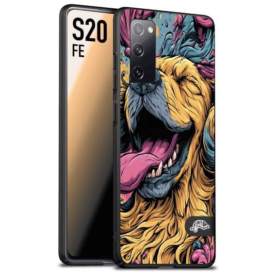 CUSTOMIZZA - Custodia cover nera morbida in tpu compatibile per Samsung S20 FE Negroni cocktail teschio illustrazione rosso arancia ghiaccio piccante street art fumetto