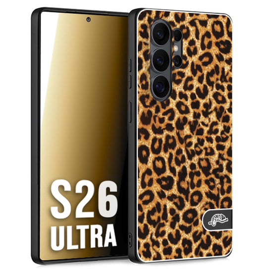 CUSTOMIZZA - Custodia cover nera morbida in tpu compatibile per Samsung S26 ULTRA leopardato maculato donna marrone leopard brown