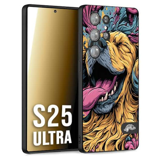 CUSTOMIZZA - Custodia cover nera morbida in tpu compatibile per Samsung S25 ULTRA Negroni cocktail teschio illustrazione rosso arancia ghiaccio piccante street art fumetto