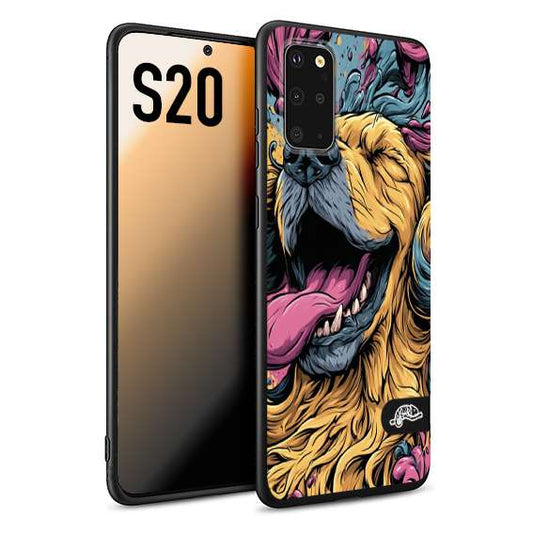 CUSTOMIZZA - Custodia cover nera morbida in tpu compatibile per Samsung S20 Negroni cocktail teschio illustrazione rosso arancia ghiaccio piccante street art fumetto