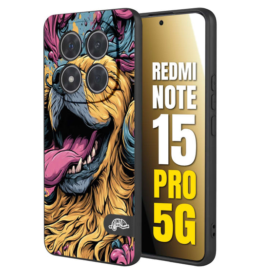 CUSTOMIZZA - Custodia cover nera morbida in tpu compatibile per Xiaomi Redmi Note 15 PRO 5G Negroni cocktail teschio illustrazione rosso arancia ghiaccio piccante street art fumetto