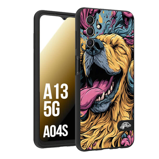 CUSTOMIZZA - Custodia cover nera morbida in tpu compatibile per Samsung A04S - A13 5G Negroni cocktail teschio illustrazione rosso arancia ghiaccio piccante street art fumetto