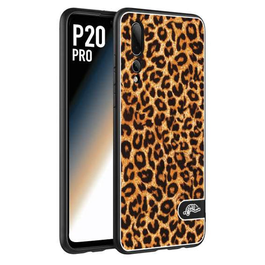 CUSTOMIZZA - Custodia cover nera morbida in tpu compatibile per Huawei P20 PRO leopardato maculato donna marrone leopard brown