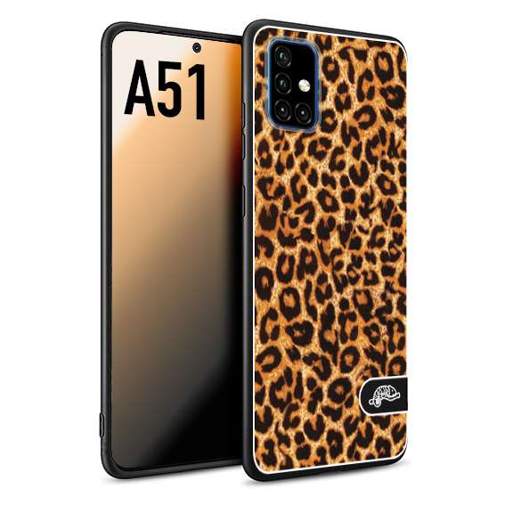 CUSTOMIZZA - Custodia cover nera morbida in tpu compatibile per Samsung A51 leopardato maculato donna marrone leopard brown