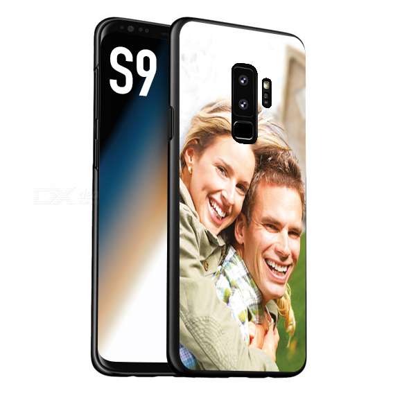 CUSTOMIZZA - Custodia cover nera morbida in tpu compatibile per Samsung S9 personalizzata con foto immagine scritta a piacere