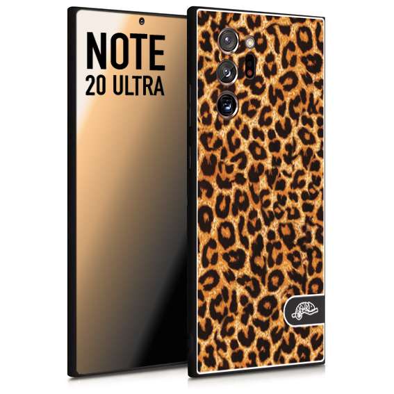 CUSTOMIZZA - Custodia cover nera morbida in tpu compatibile per Samsung NOTE 20 ULTRA leopardato maculato donna marrone leopard brown