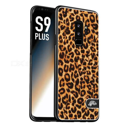 CUSTOMIZZA - Custodia cover nera morbida in tpu compatibile per Samsung S9 PLUS leopardato maculato donna marrone leopard brown