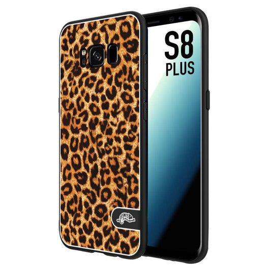 CUSTOMIZZA - Custodia cover nera morbida in tpu compatibile per Samsung S8 PLUS leopardato maculato donna marrone leopard brown