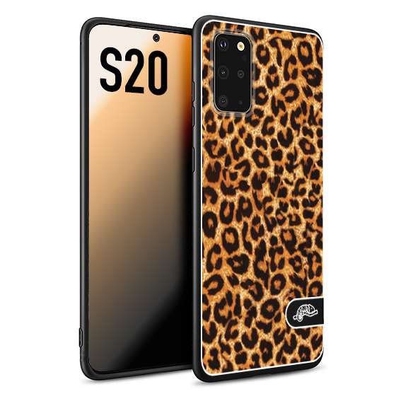 CUSTOMIZZA - Custodia cover nera morbida in tpu compatibile per Samsung S20 leopardato maculato donna marrone leopard brown