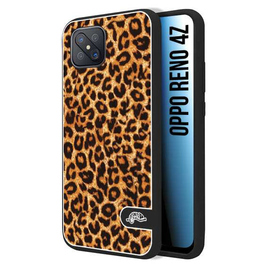 CUSTOMIZZA - Custodia cover nera morbida in tpu compatibile per Oppo Reno 4Z leopardato maculato donna marrone leopard brown