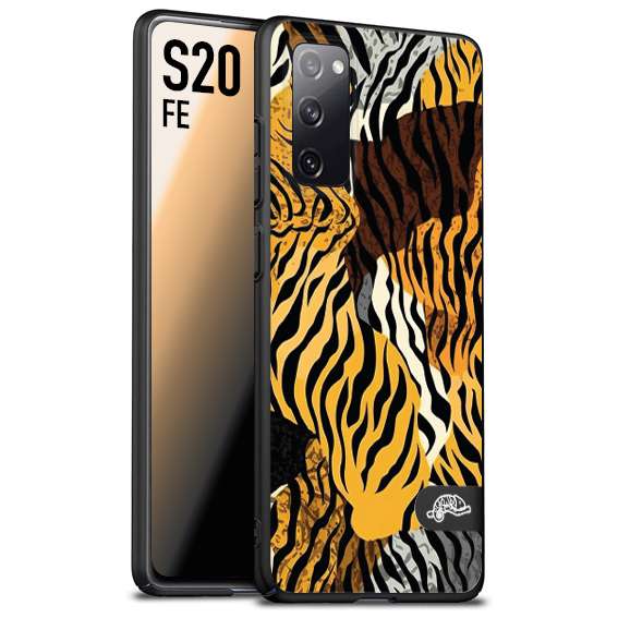 CUSTOMIZZA - Custodia cover nera morbida in tpu compatibile per Samsung S20 FE leopardato tigrato tiger colorata donna fashion estate